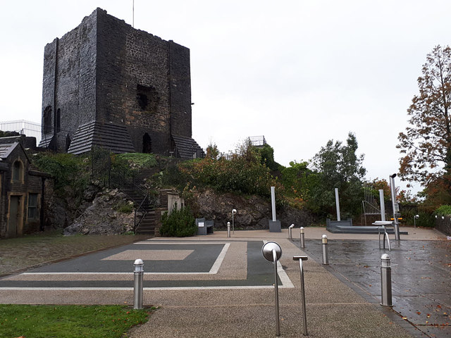Clitheroe Castle: keep and play area