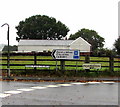 Direction signs alongside Heol Maes Eglwys, Pantlasau, Swansea