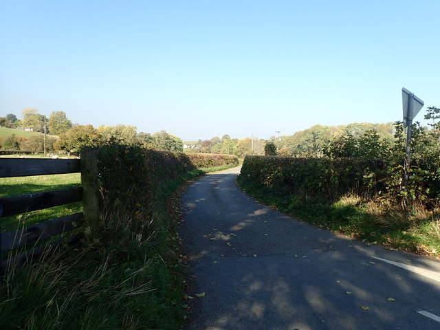 Country lane near Rhyd-y-Meudwy