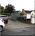 Electricity substation in Sherwoods car park, Morriston, Swansea