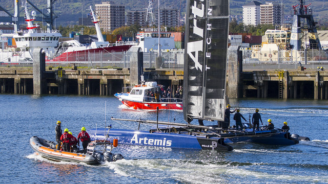 Artemis Racing yacht, Belfast
