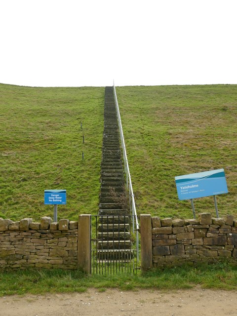Access steps to Yateholme Reservoir