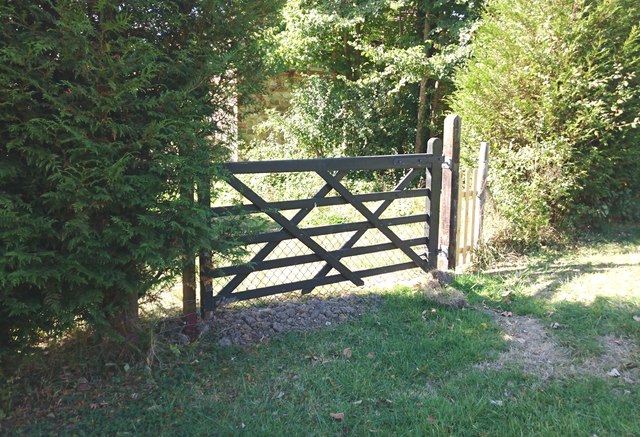 Gate into nearby garden