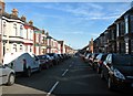 Terraced houses on Palgrave Road