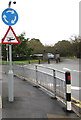 Helicopter warning sign near Morriston Hospital, Swansea