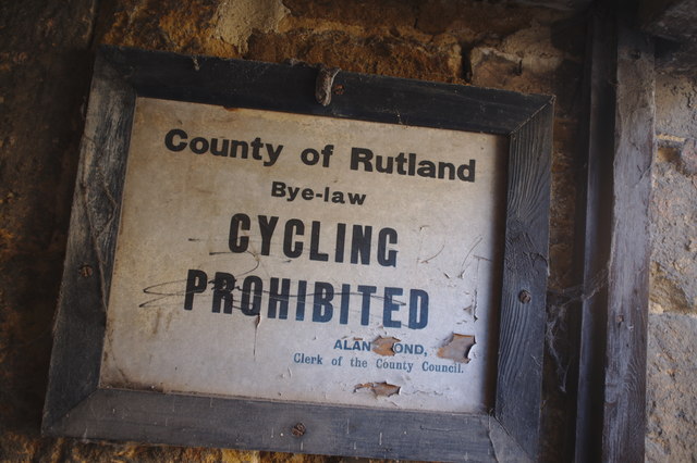 No cycling Sign