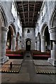 Sherburn in Elmet, All Saints Church: The Norman nave from the chancel