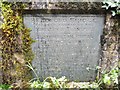 Plaque on Bradford Bridge