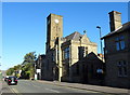 Former municipal buildings and clock tower, Milnrow