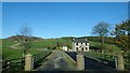 Farm entrance on the B113 at Cloughoge