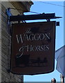 SD9321 : Sign for the Waggon & Horses, Walsden by JThomas