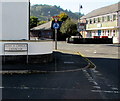 Bilingual street name sign on a Brecon corner 