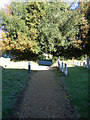TM4198 : All Saints Church Path, Thurlton by Geographer