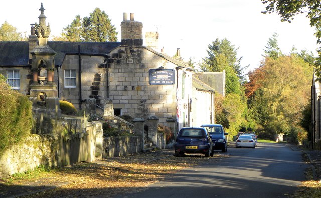 Towards the pub in Harbottle