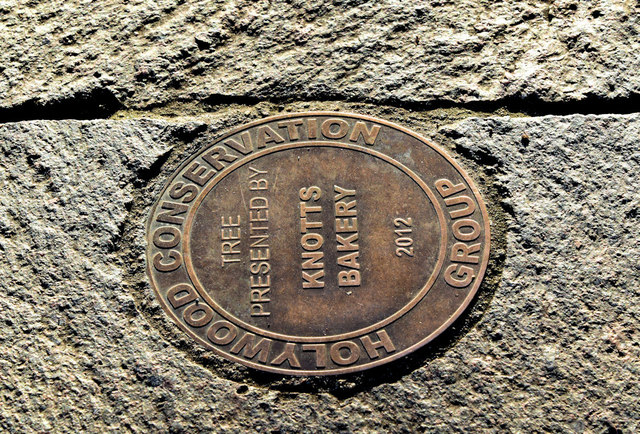Ground plaque, Holywood (October 2018)