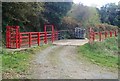 Cattle pen on track leading to Croslieve Mountain