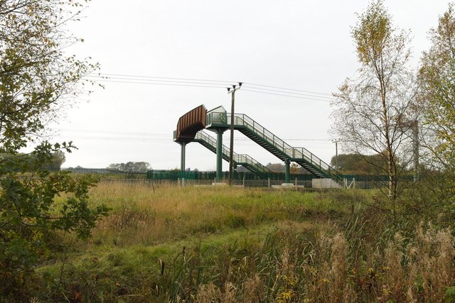 Footbridge to the West of Horwich Parkway station