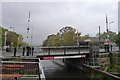 Closed bridge at Twechar