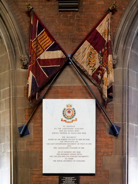 Bury Parish Church, Lancashire Fusiliers Regimental Colours