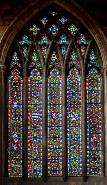 West window, St Mary's church, Melton Mowbray