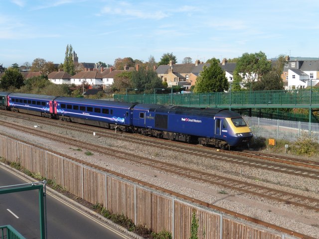 HST approaches Taunton from the west