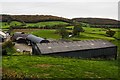 Corrugated buildings at Coed-Parc