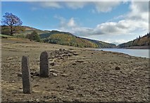 SK1888 : Gateposts in the lost village of Derwent by Neil Theasby