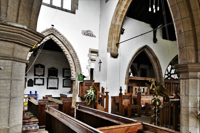 Bedale, St. Gregory's Church: The nave, chancel and north aisle
