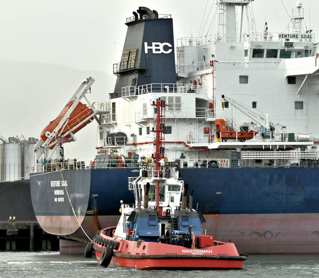 "Masterman" and "Venture Goal", Belfast harbour (October 2018)