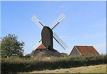 TQ8331 : The back of Rolvenden Windmill by Des Blenkinsopp