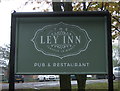 Sign for the Ley Inn, Clayton-le-Woods 