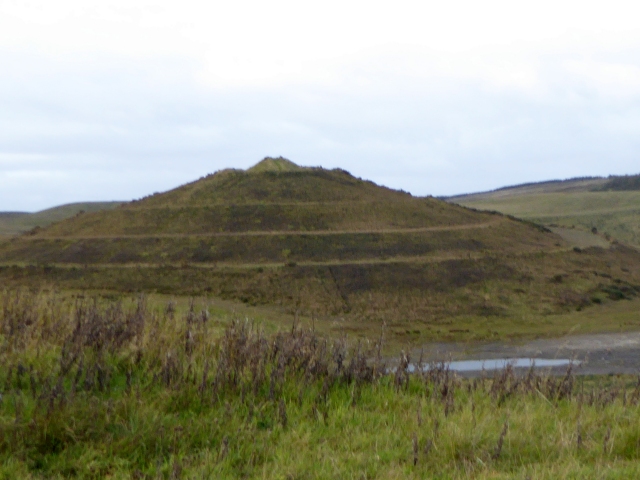 Helical Path Up Landscaped Hillock at St Ninian's Open Cast Mine