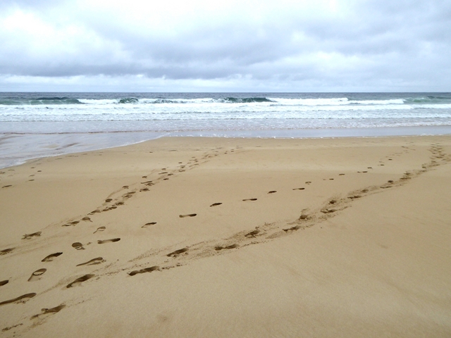 Footprints on Tràigh Mhòr