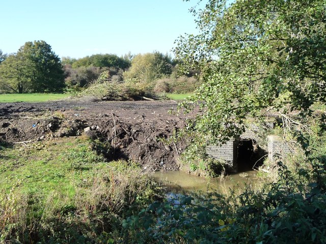 Brick culvert over a stream called Tinker Sink