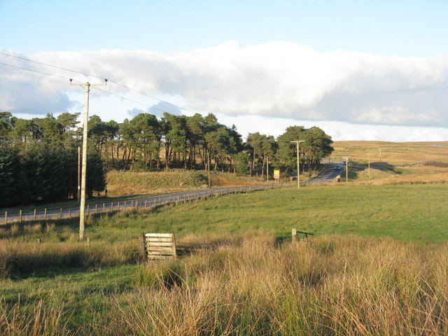 The A70 near Dryburn Bridge