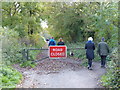 Old road now closed, used as a footpath