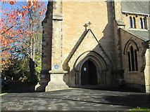 SE4245 : Church  doorway  at  base  of  tower by Martin Dawes