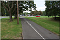 Cycle path at Meole Brace