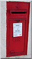 SS9184 : King George V postbox in a Bryncethin wall by Jaggery