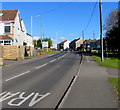 Up Blackmill Road past the edge of common land, Bryncethin