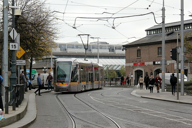 LUAS tram near Connolly Station