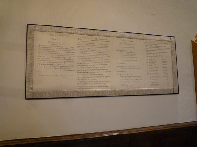 "Deed of Gift" inside St. Michael & All Angels Church (Nave | Ewyas Harold)
