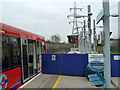 Barrier on platform at Beckton