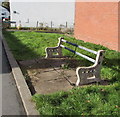 Remains of a Church Street bench, Caerleon