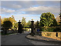 The entrance to the cemetery, Langold