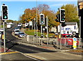 Twin pelican crossings, Osborne Road, Pontnewynydd