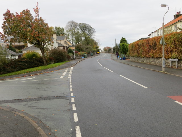Mountbarrow Road at its junction with Central Drive in Ulverston