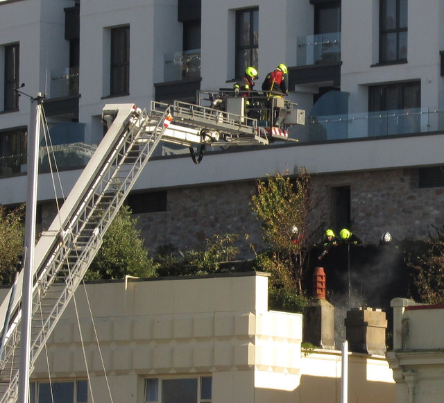 Firefighters, Torquay harbour