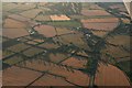 SP7092 : Ridge and furrow by the A6 SE of Kibworth: aerial 2019 (2) by Chris