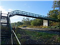 Footbridge over railway near Mossley